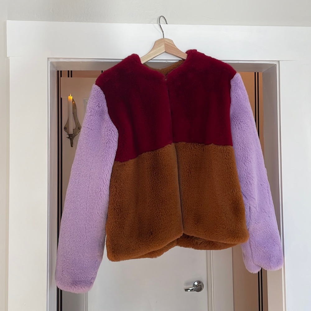 Nastygal fuzzy coat